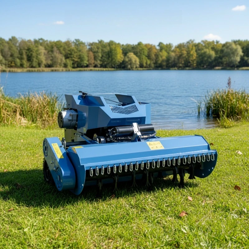 Remote Control Farm Machinery Compact Size Lawn Mower
