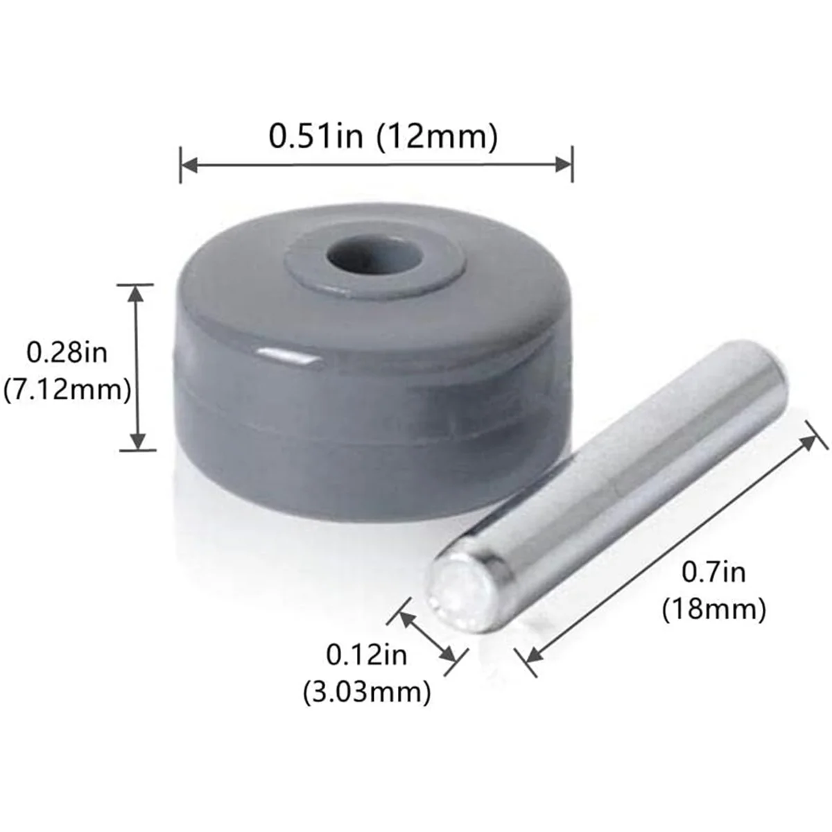 عجلات بديلة للمكنسة الكهربائية لموديلات دوارة Shark Navigator NV341، NV350، NV351، NV352، NV355، NV500—A19G