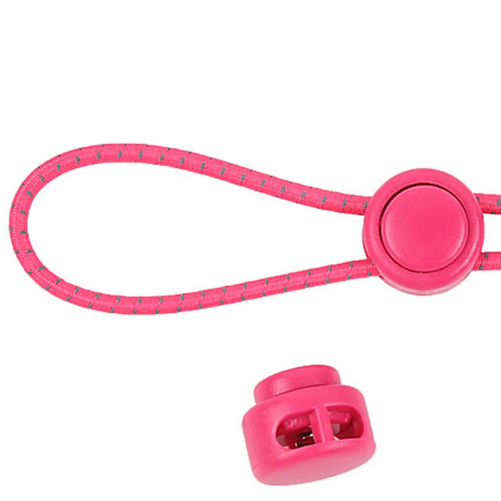 

1Pair Reflective Elastic Sports Shoe Laces Pink for Running Hiking Climbing Lazy Shoelaces Sports Shoe Laces