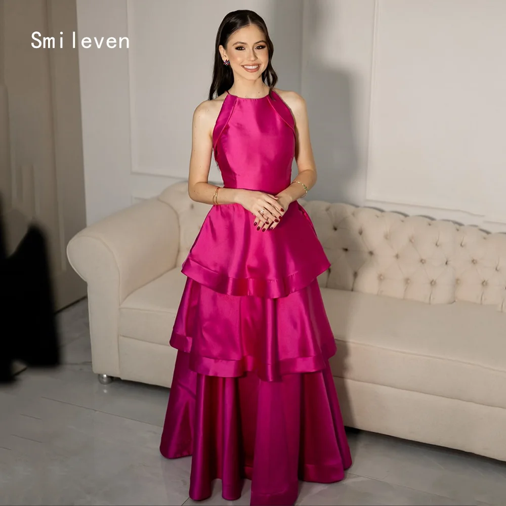 

Smileven Luxury A Line Prom Dress Scoop Fitted At The Waist Party Gowns Cake Style Occassion Dress Customized 2026