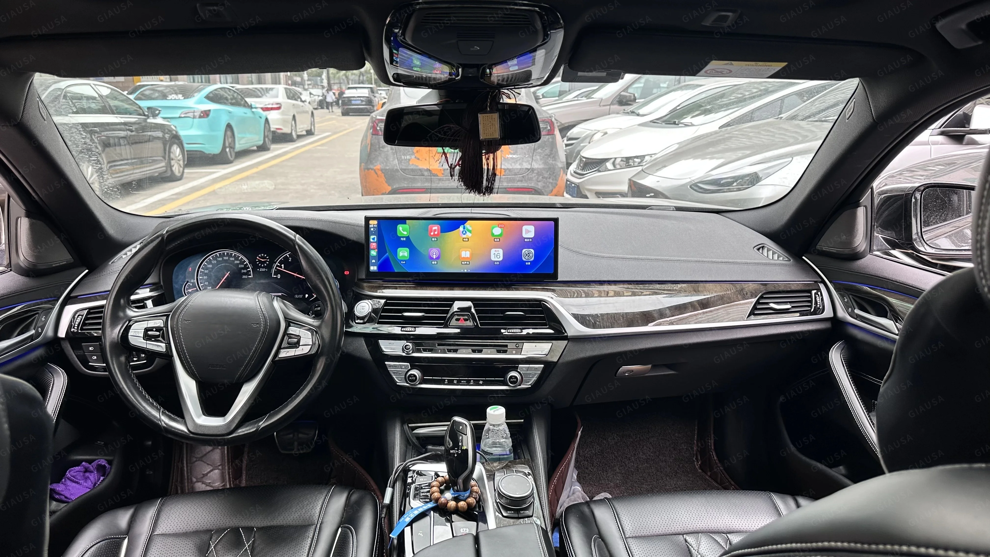 RHD LHD 14.9 "أندرويد 13 راديو السيارة لسيارات BMW 5 G30 G38 2018-2023 EVO نظام الوسائط المتعددة Carplay لاعب نظام تحديد المواقع والملاحة رئيس وحدة