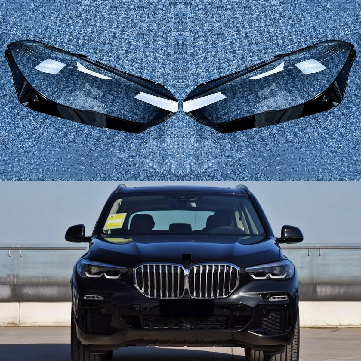 

Car Headlight Cover Lens Shell Front Headlamp Lampshade Auto Light Caps For BMW X5 X6 X5M X6M G05 G06 F95 2019 2020 2021 2022