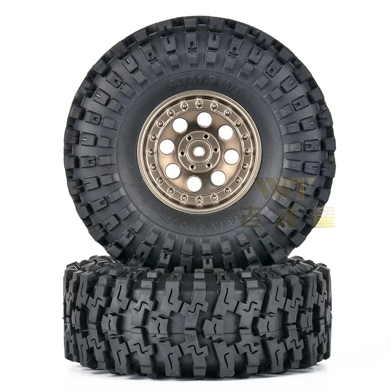 RGT Parts 1.9 Inch Wheels Tires 2PCS for EX86190 1/10 RC Model Car Crawler Original Accessories