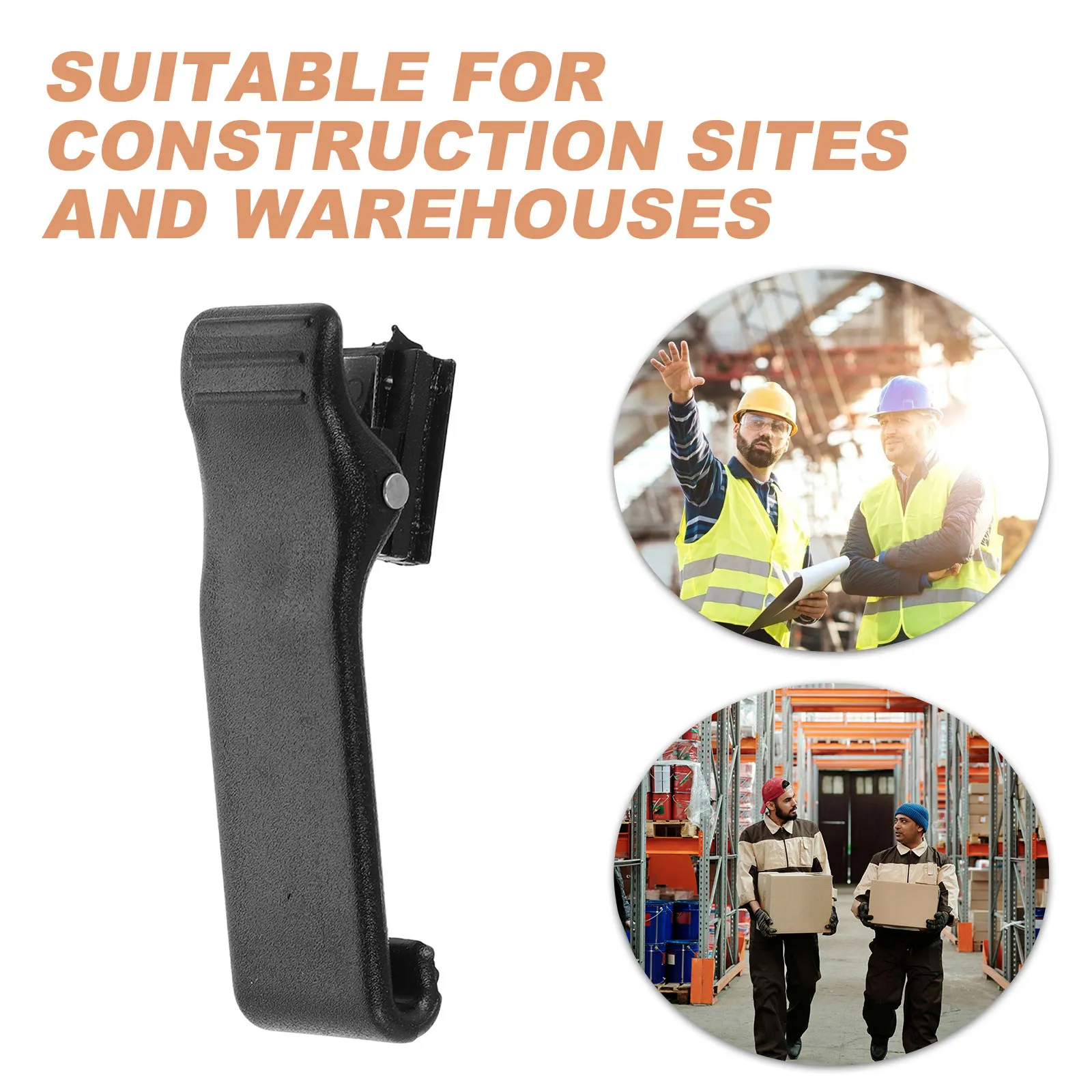 Radio Belt Clip Portable Plastic Back Clips Easy Install Interphone Holder Suitable for Two Way Radios Walkie Talkie Replacement