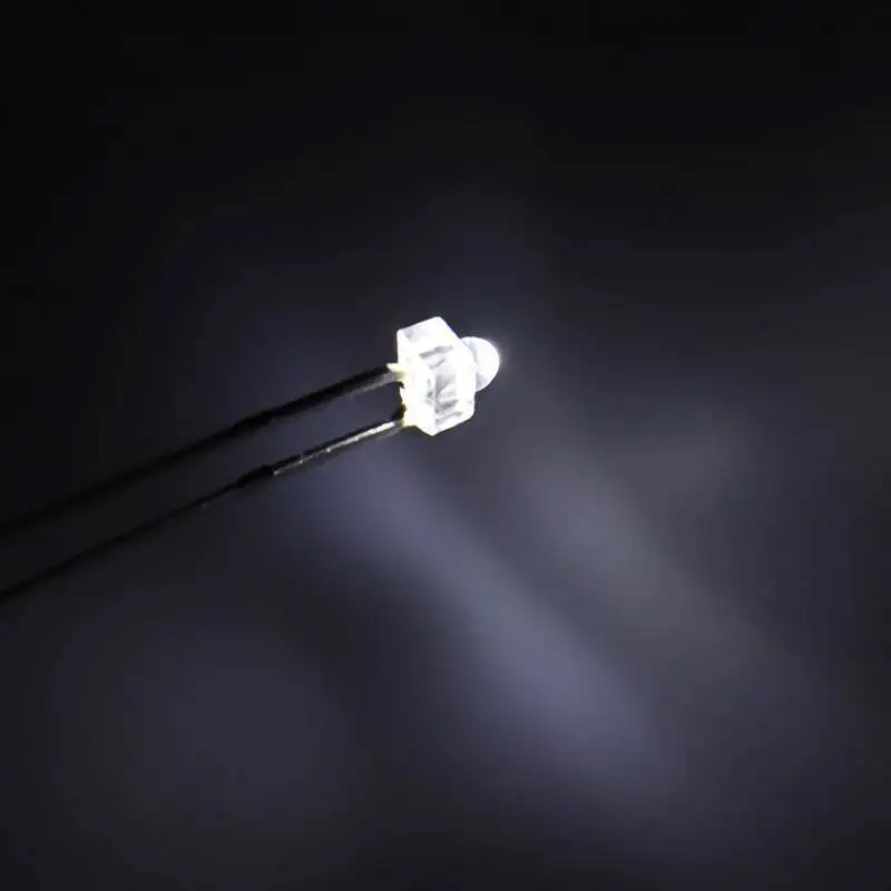 50 Stück F1.8Mm LED-Lichtperlen, Schnullertyp, hohe Helligkeit, lange Stifte, Rot, Gelb, Grün, Weiß, Blau, Anzeigeleuchte – Detail 6