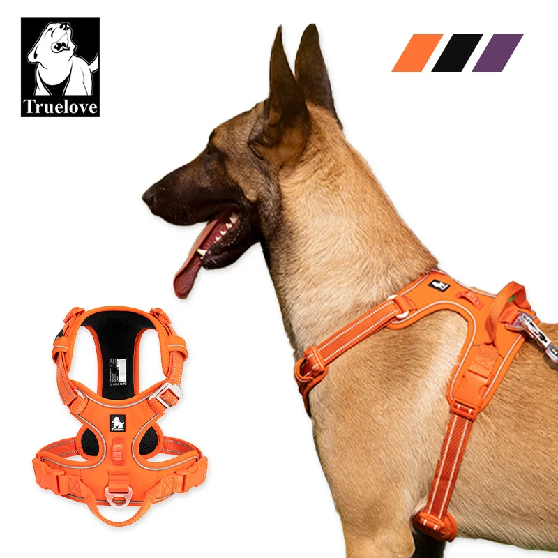 Truelove Lightweight Pet Harness Adjustable Breathable Dog Chest Harness Reflective Quick Release Comfortable For Dogs Training