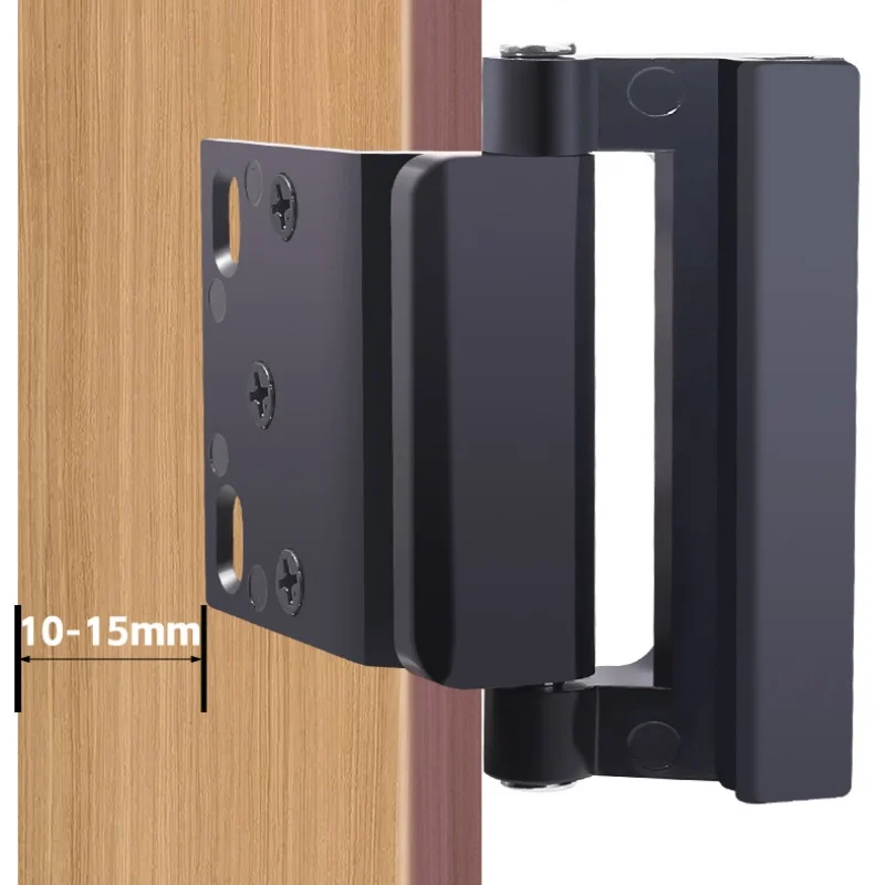 Upgrade Home Security Door Lock Childproof Door Reinforcement Lock with 3 Inch Stop Child Night Locks for Inward Swinging Door