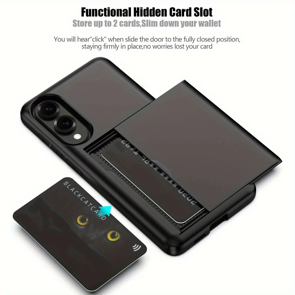 Armadura robusta caso para samsung galaxy s25edge s24 s23 s22ultra fe a55 a56 a36 duplo pesado protetor escondido slot para cartão carteira capa