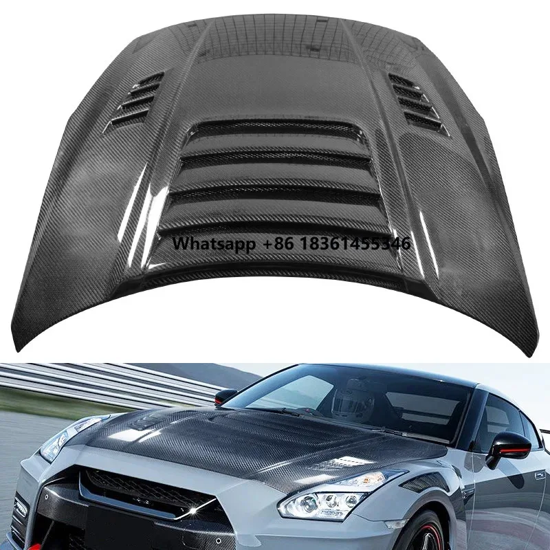 

For 09-12 GTR R35 New Condition GTII-Style Carbon Fiber Front Engine Hood Bonnet