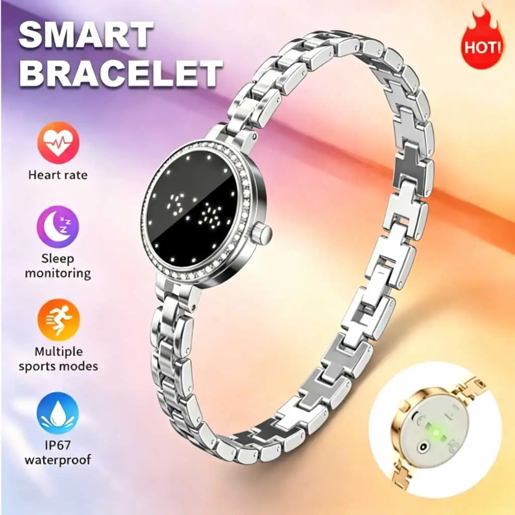 

Fashionable Ladies Smart Watch Health Monitoring Female Wristwatch Outdoor SportsFitness Tracker Bracelet Women L6 Smartwatch
