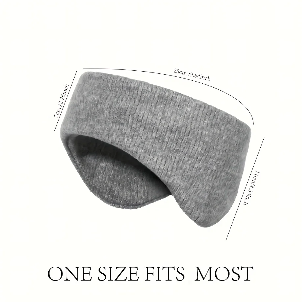 الشتاء الحراري عقال الشتاء سميكة محبوك حماية الأذن التزلج الرياضة الفرقة الجبين الدافئة في الهواء الطلق تشغيل ركوب الدراجات أغطية الرأس #6