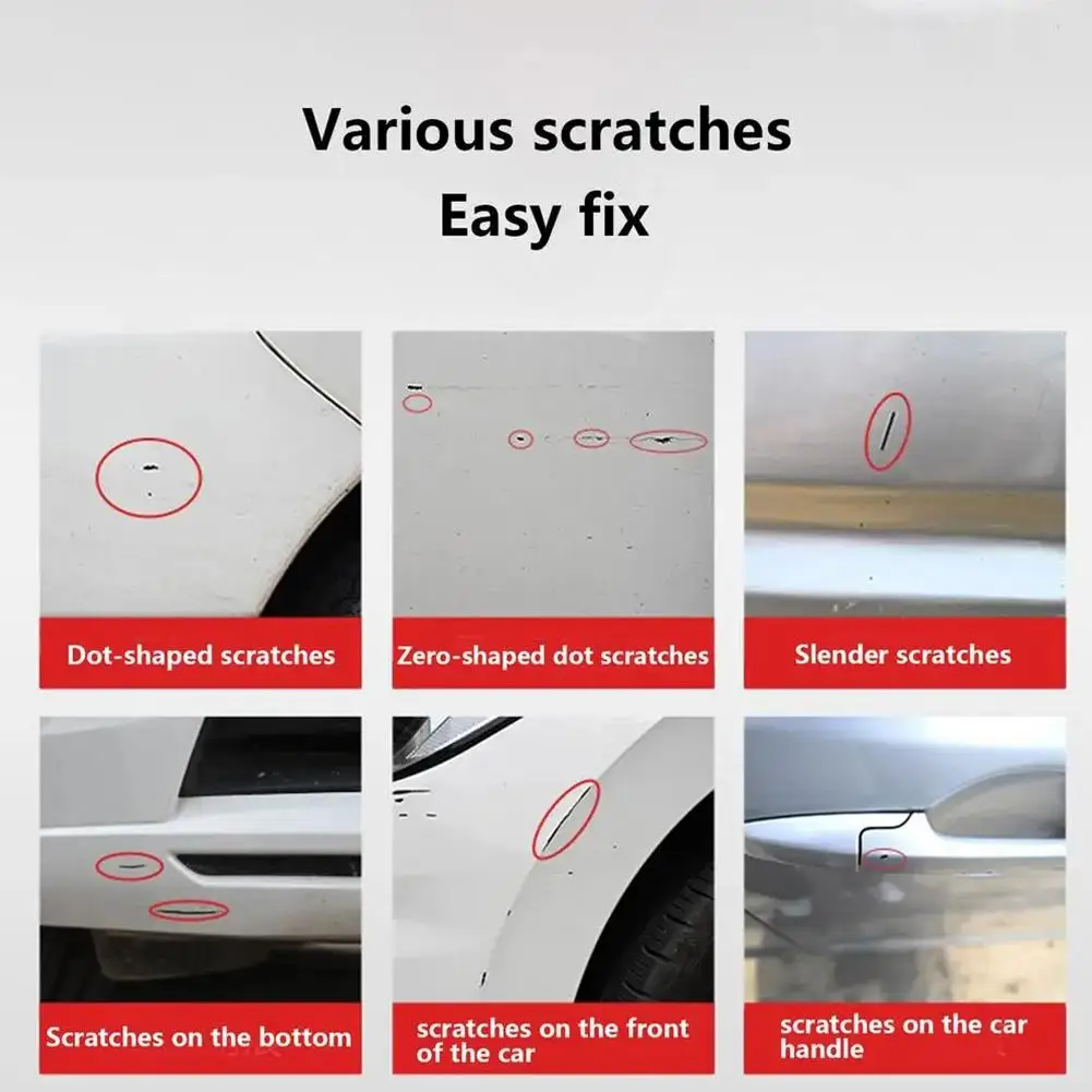 Touch Up Paint for Cars Fill Paint Pen Easy Solution to Repair Automotive Surface Scratch Repair Pen 4 Colors Scraches Removal