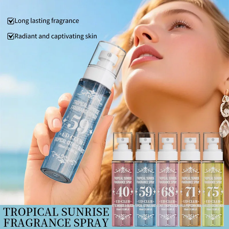 1PC Digital Perfume Body Spray, Long-lasting Natural Fragrance, Alcohol-free, Popular Crushed Brazilian Essential Oil Fragrance