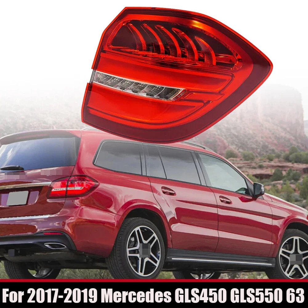 

Car Tail Light Left Right Driver Side Outer Rear Lamp For Mercedes-Benz GLS 550 GLS450 GLS63 AMG 2017-2019 Turn And Brake lights