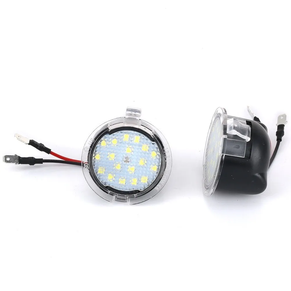 18 LED Rear View Mirror Lamp Single Left & Right Rearview Mount Side Mirror Light Waterproof 1.8W Door Light Lamp For Ford F-150