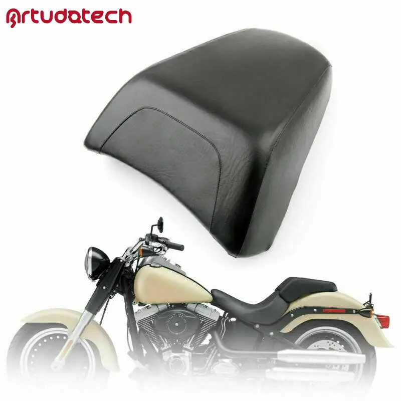 

Artudatech Black Synthetic Leather+ABS Plastic Rear Pillion Seat for Harley-Davidson FLSTF Fat Boy