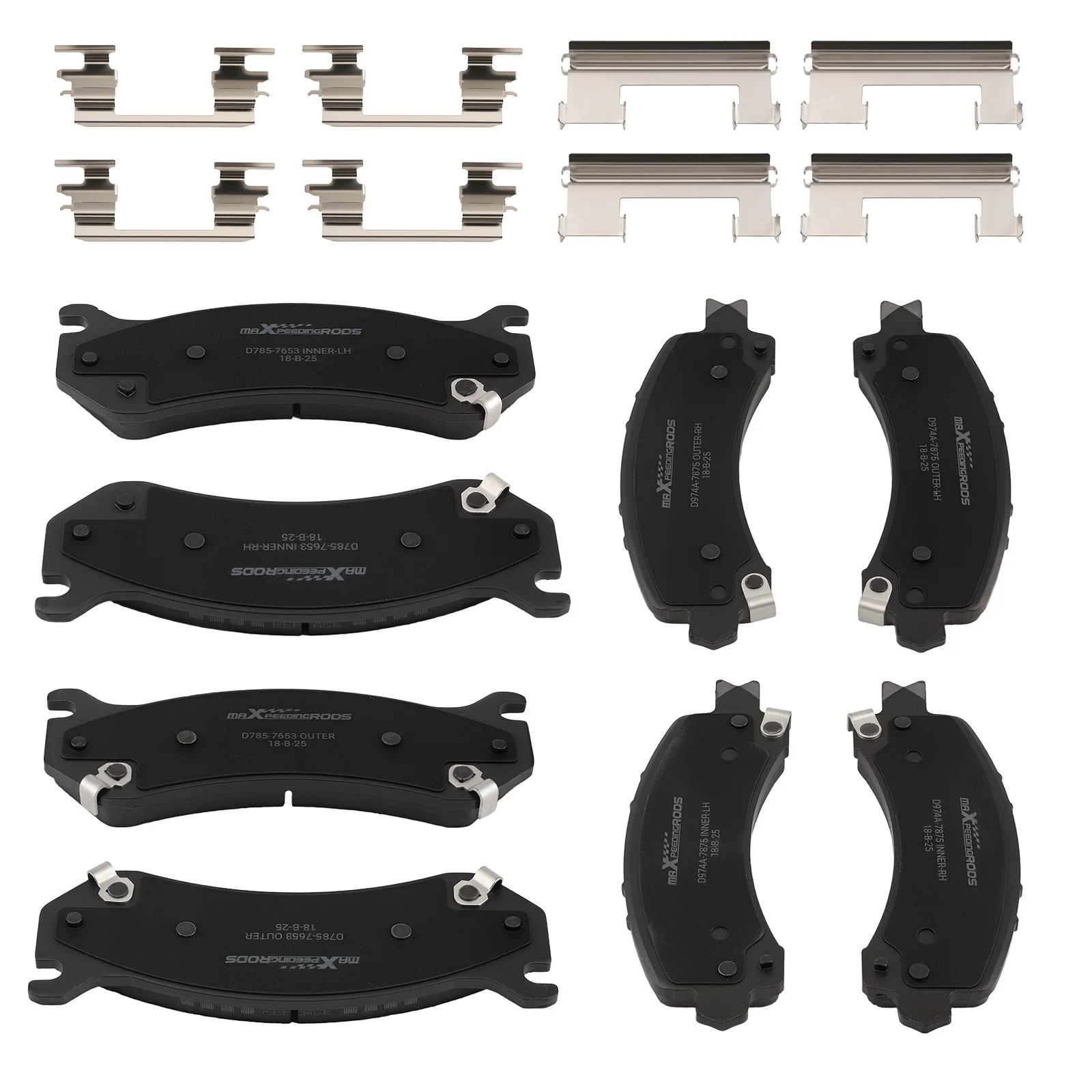 

Комплект передних и задних керамических тормозных колодок для Chevrolet Avalanche 1500 2002-2006 P-974A