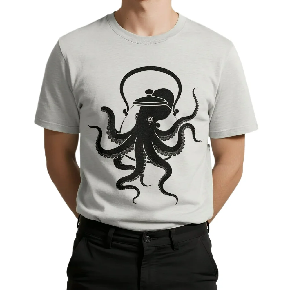 

Octopus Got Into The Teapot Mens T-Shirt. Summer Cotton Short Sleeve O-Neck Unisex T Shirt New S-3XL