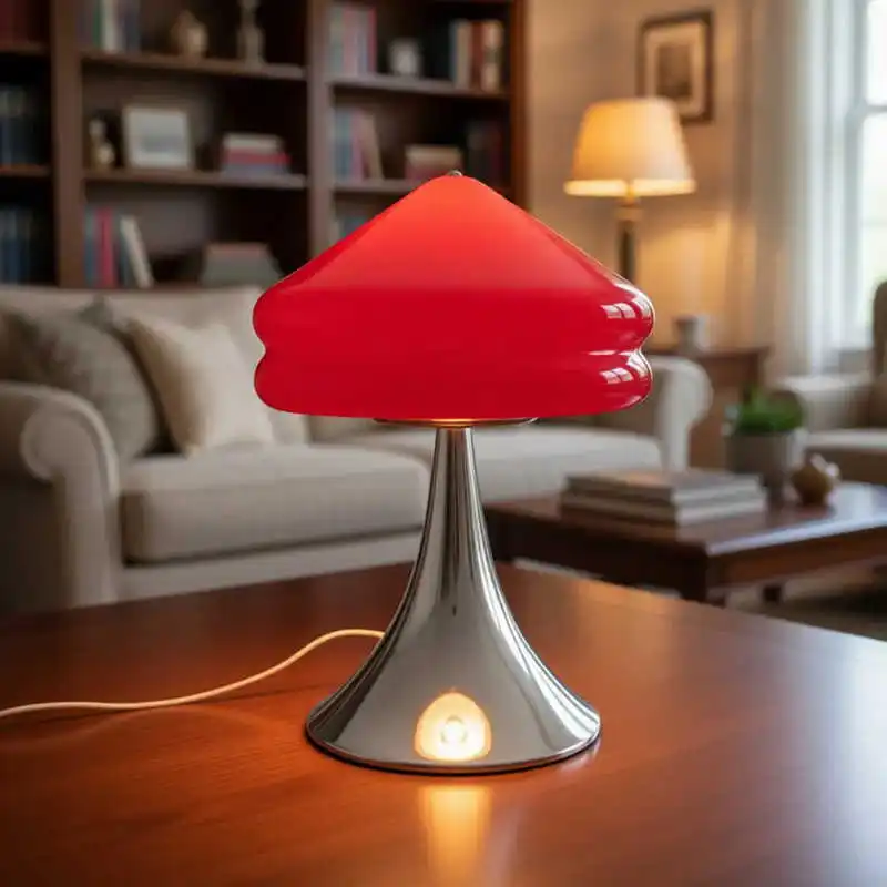 مصباح برجر مدبب - حرفة زجاجية فنية، إضاءة ديكور غرفة الدراسة، مساحة معيشة معاصرة، قطعة أجواء مريحة