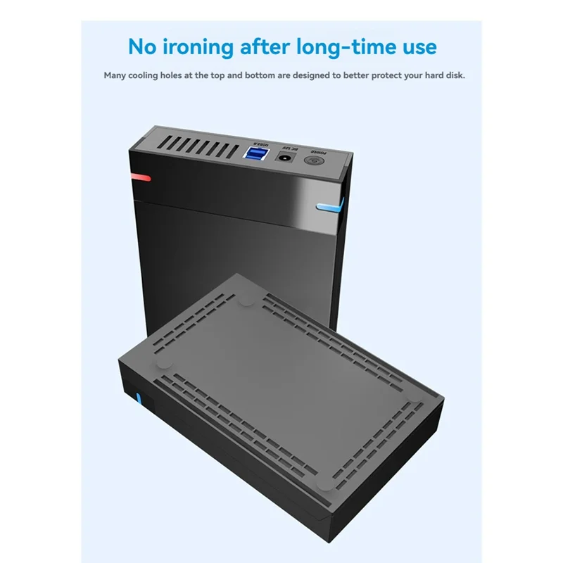 AEE7-3.5 Inch SATA To USB 3.0 HDD Case - External Hard Drive Enclosure, Data Transfer,HDD Box For PC And Laptop