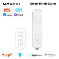 Tuya Smart WiFi Roller Blinds Curtain Motor DIY Motorized Chain Roller Blind Shade Shutter Drive with Remote Alexa Google Home