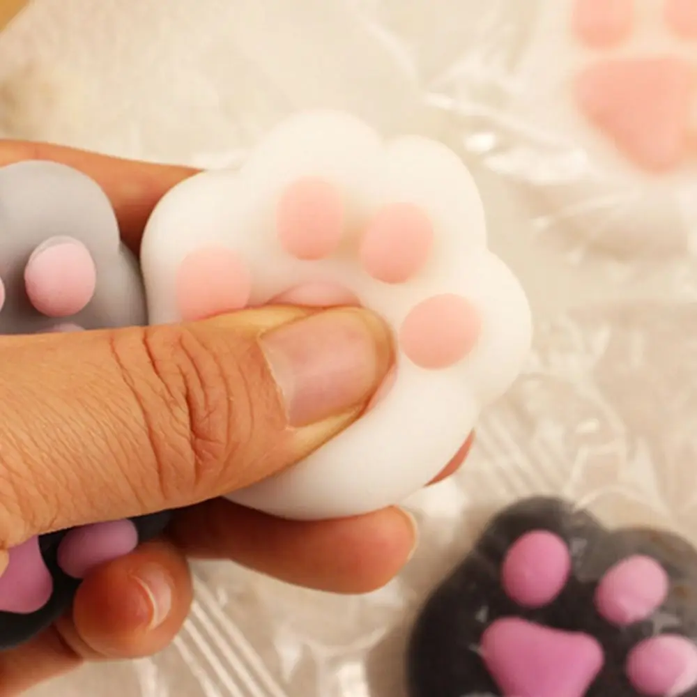 ของเล่นบีบคลายเครียดรูปอุ้งเท้าแมว 3 มิติ ทำจากซิลิโคน TPR น่ารัก สนุก แปลกใหม่