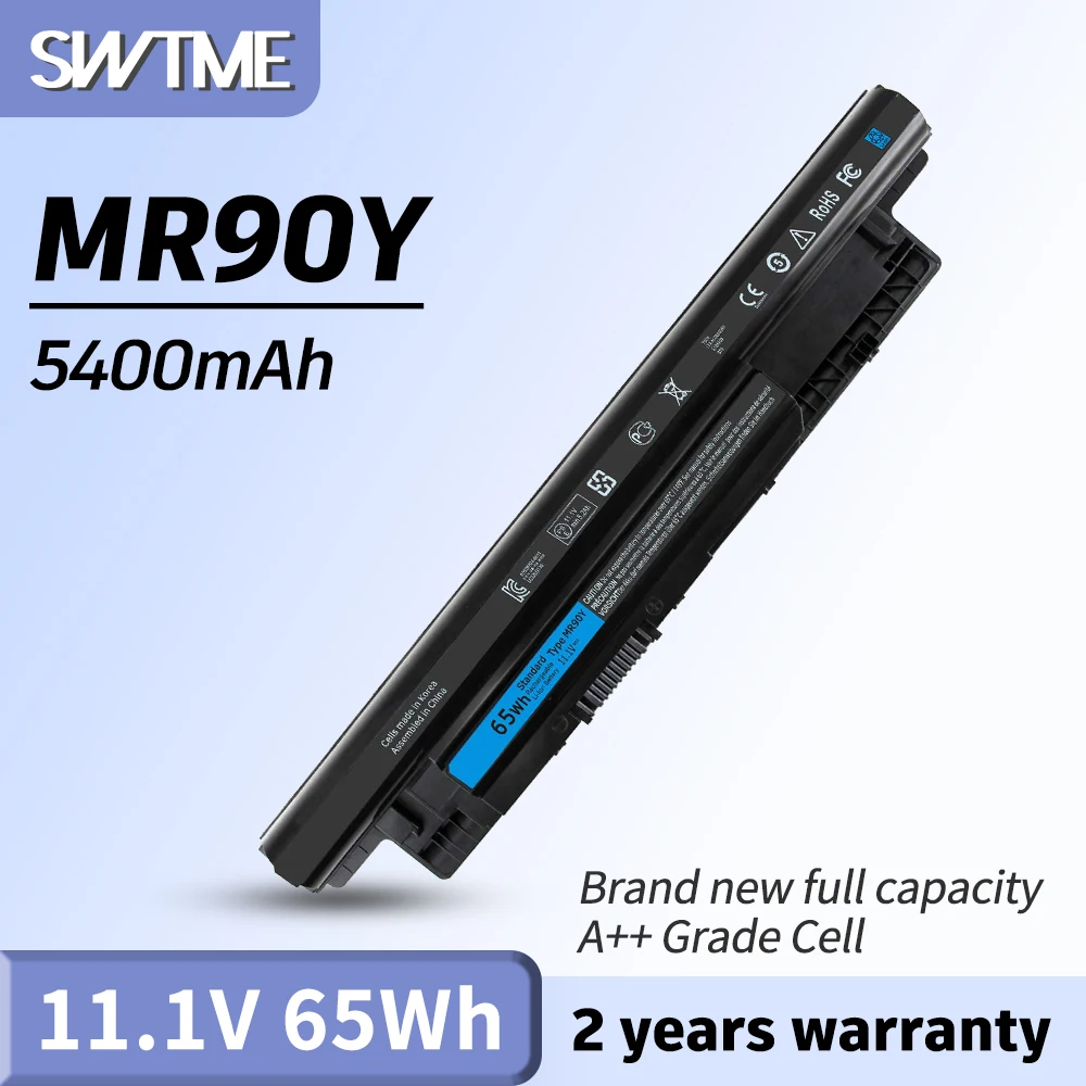 Batería de 65WH MR90Y para Dell Inspiron 3521, 3721, 5521, 5721, 14-3421, 14R-5421, 14R-5437, 17 Latitude14, 3437, 3000, serie XCMRD