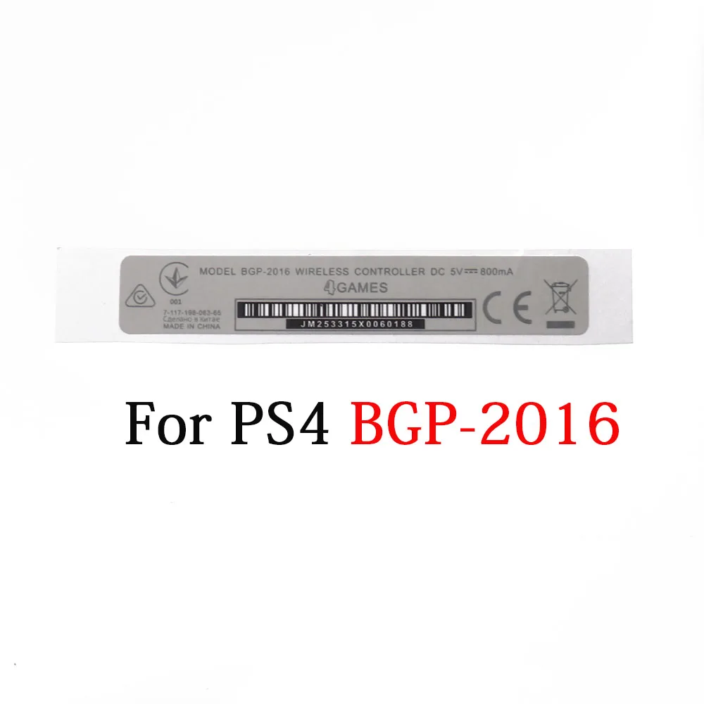 Voor PS4 Slim 2000 /1000 1100/1200/Pro Controller Label Behuizing Shell Slim Zwart Wit terug Sticker Etiket Seals