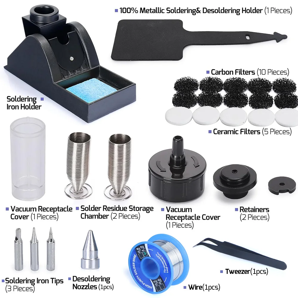 WEP 948-I Desoldering Station 2-in-1 Suction Tin Gun Vacuum Electric Solder Iron Kit Soldering Station For SMD PCB Repair Tool