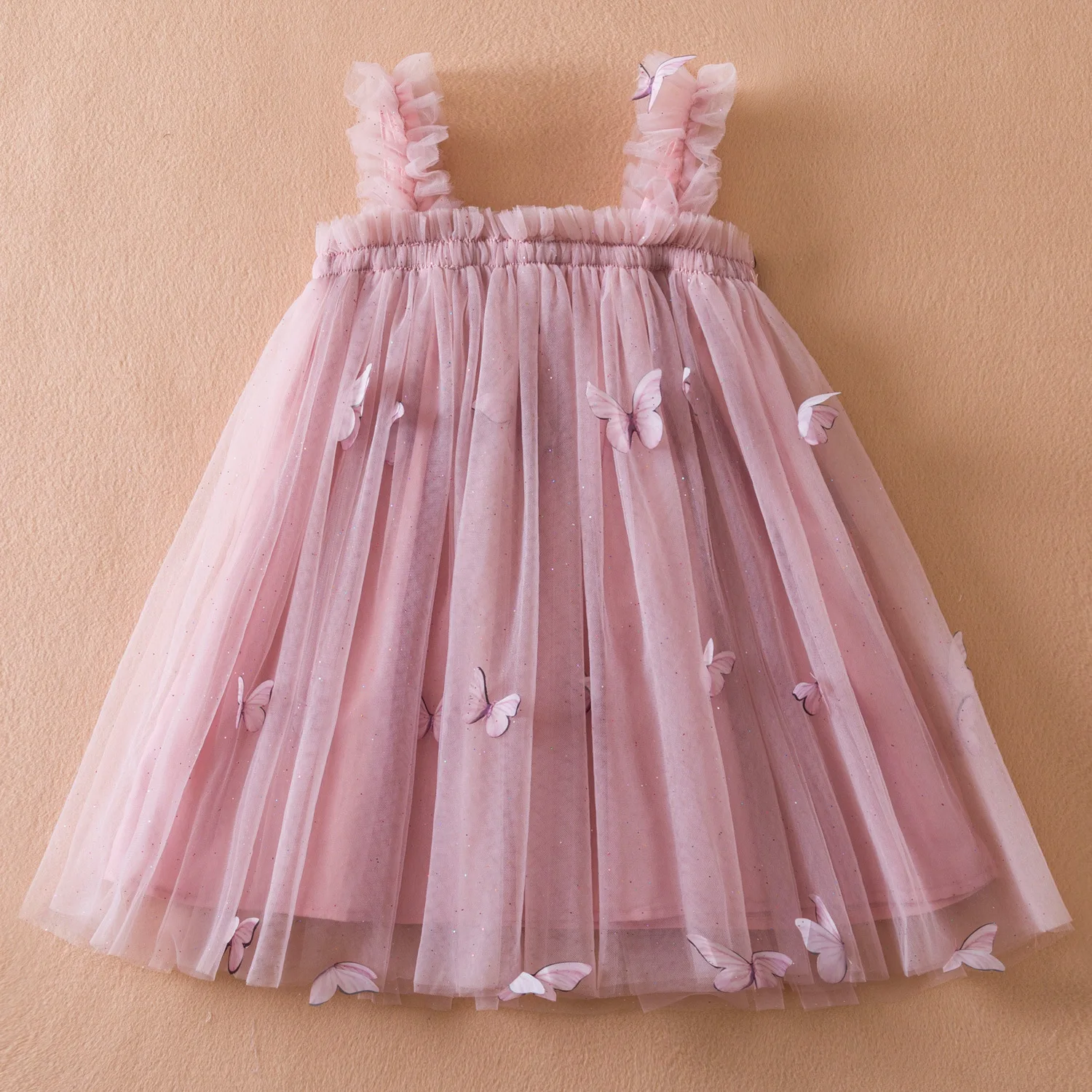 Robe d'été dégradée pour petites filles, vêtements pour enfants, paillettes, étoiles, maille, mode, petite princesse, Noël, cadeau de fête d'anniversaire, 2-10 ans