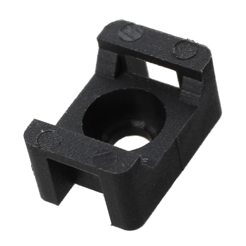 Black 4.5Mm Width Cable Tie Base Saddle Type Mount Wire Holder 300Pcs
