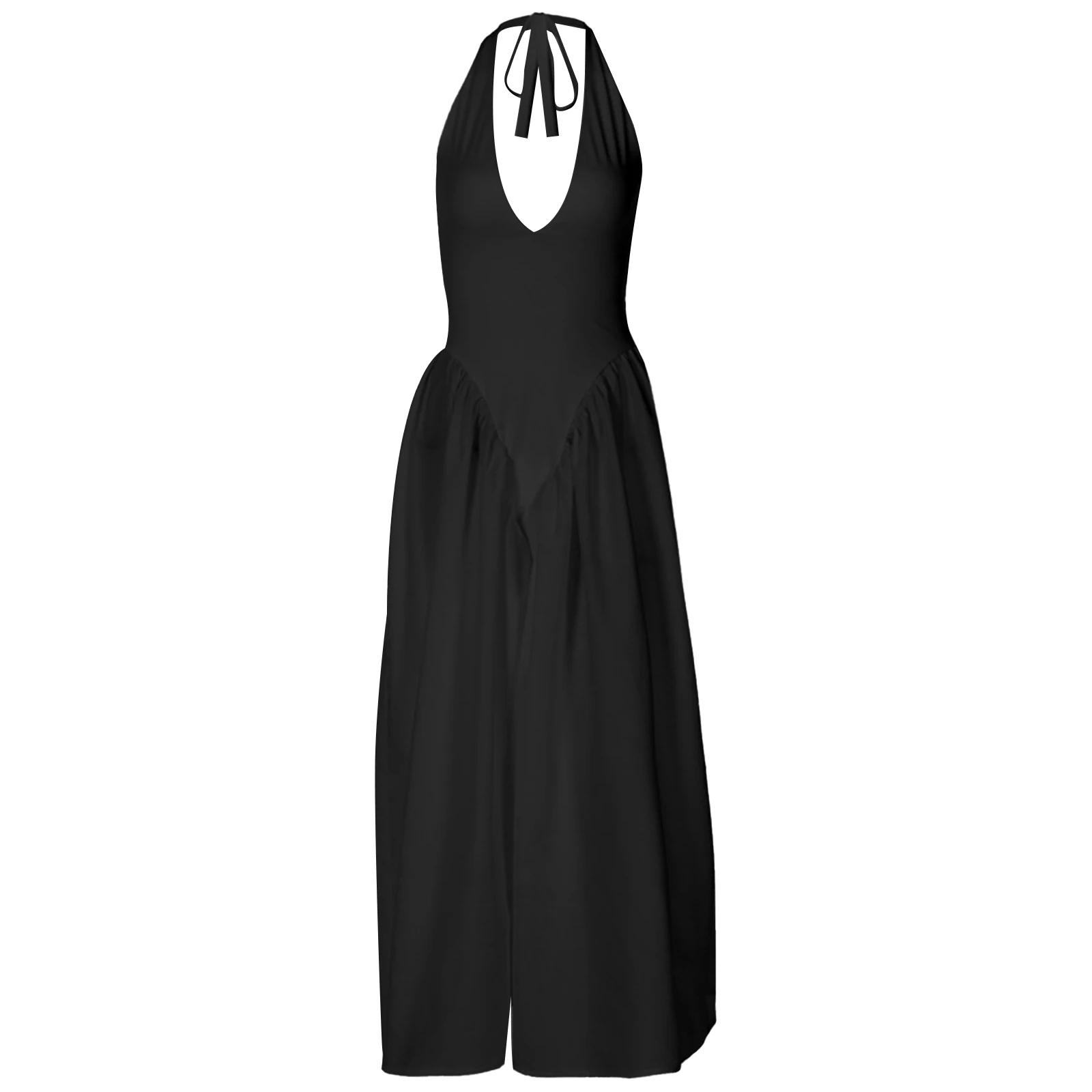 Women Sexy V-neck Evening Dress Elegant A Line Wedding Guest Dress Banquwt Sundress Evening Vestido Feminino Robe De Soiree