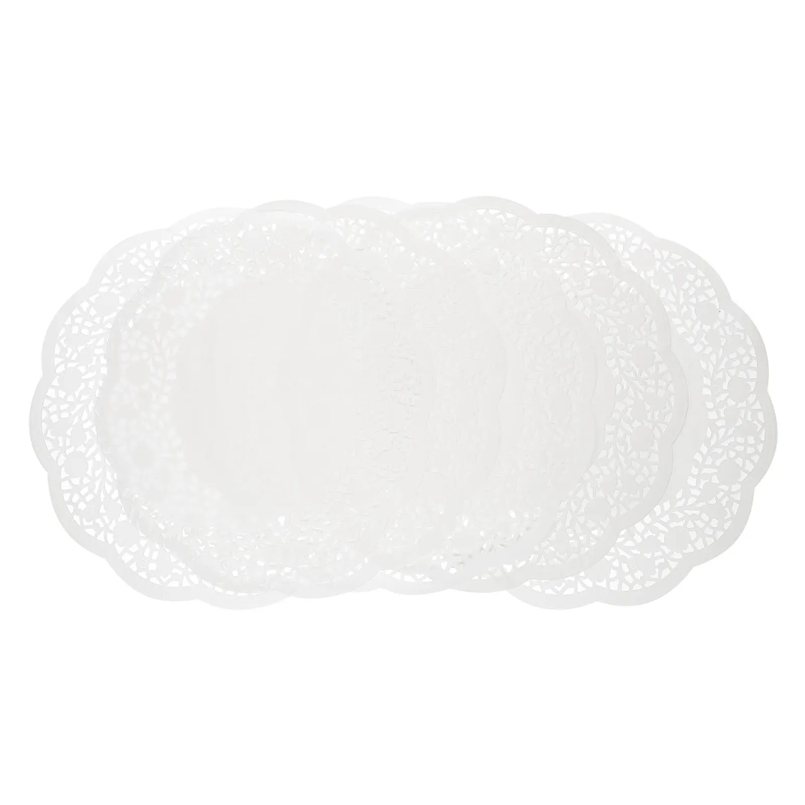 140Sheets Food Grade White Lace Paper Doilies Cake Dessert Plating Mat Baking Kitchen Use Party Banquet Baby Shower Decoration