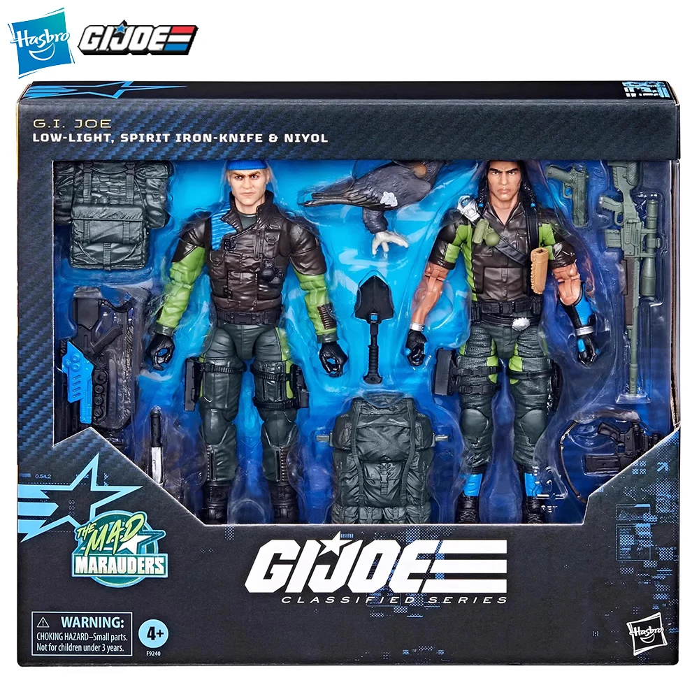 

[In-Stock] Hasbro G.I. Joe Classified Series #128 Low-Light, Spirit Iron-Knife & Niyol 2-Pack Action Figure Model Toy Gifts