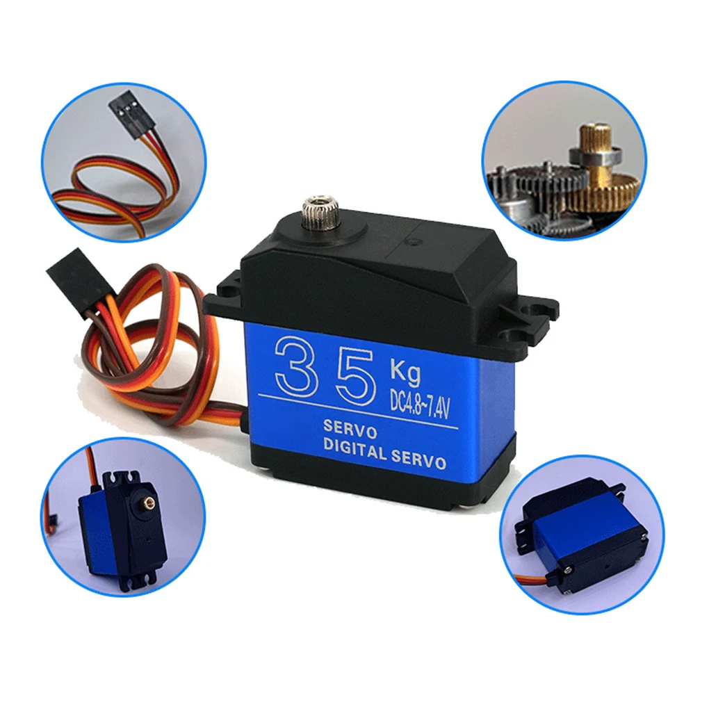 Servo 20Kg 25Kg 30Kg 35Kg High Speed servo Metal Gear Digital Servo RC Servo For 1/8 1/10 Scale RC Cars