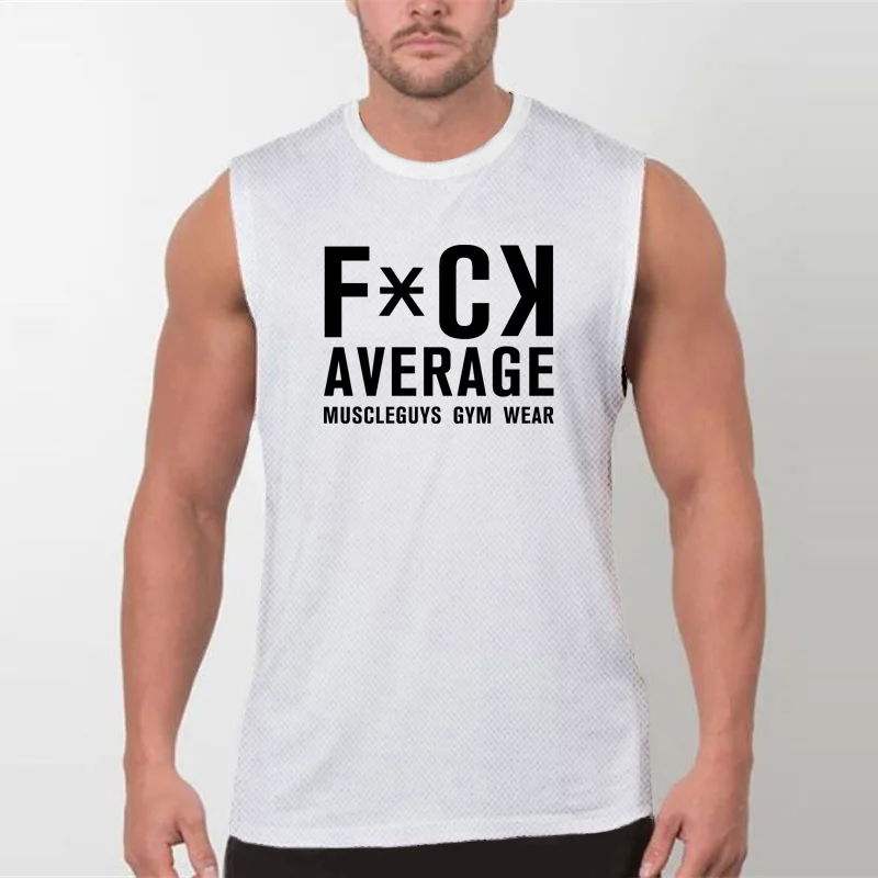Men's Mesh Running Vests Quick-drying Sleeveless Vest Breathable Sports Shirt Is Suitable for Marathon Jogging.
