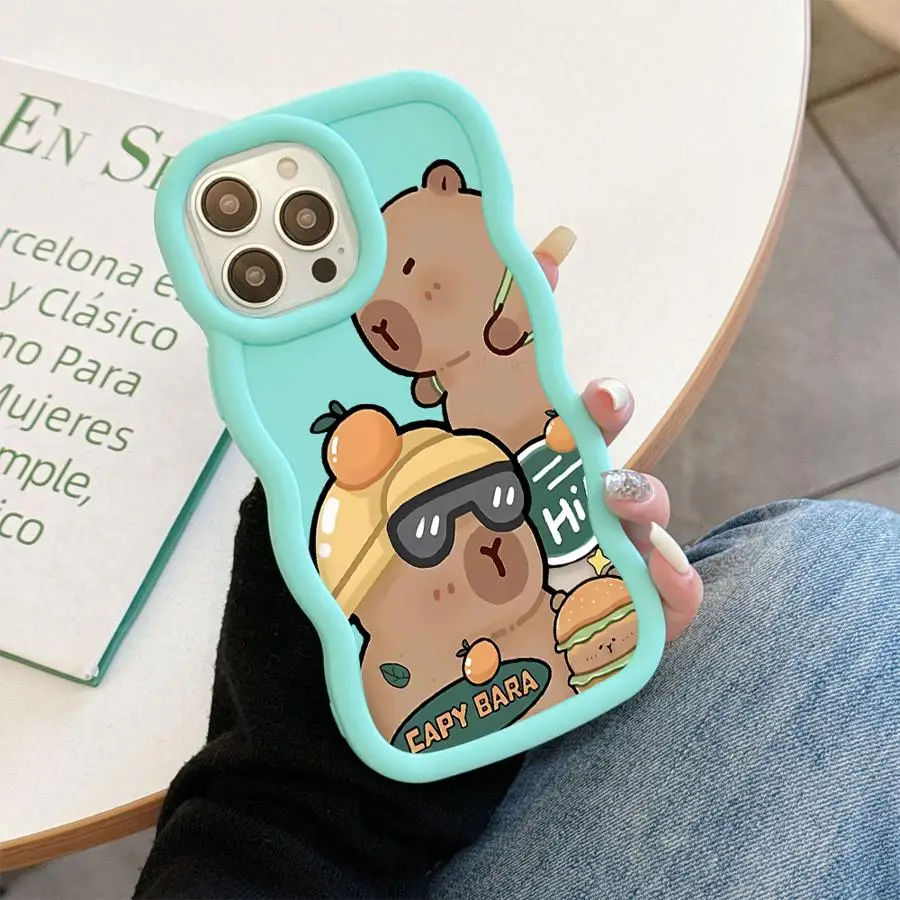 Casing TPU Lembut Lucu Capybara untuk Xiaomi Redmi 14C 10C 10A 13C A5 8 A1 A2 Plus 9C A3 12C