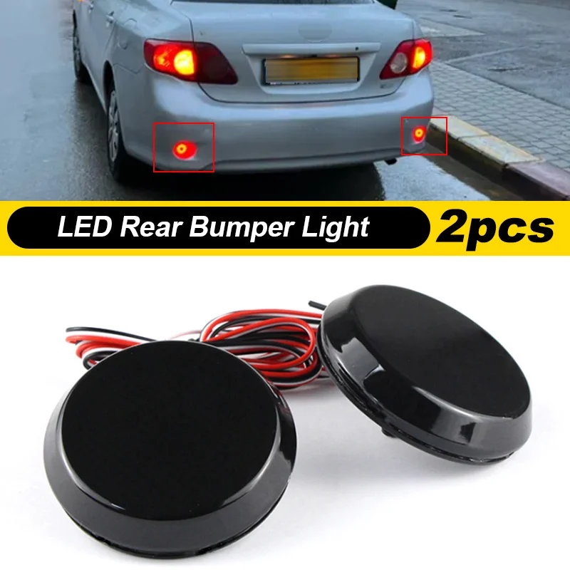 LED Rear Bumper Reflector Lights accessories for toyota corolla 2008 -2010 Stop Brake Lamp For Nissan Qashqai For Pathfinder
