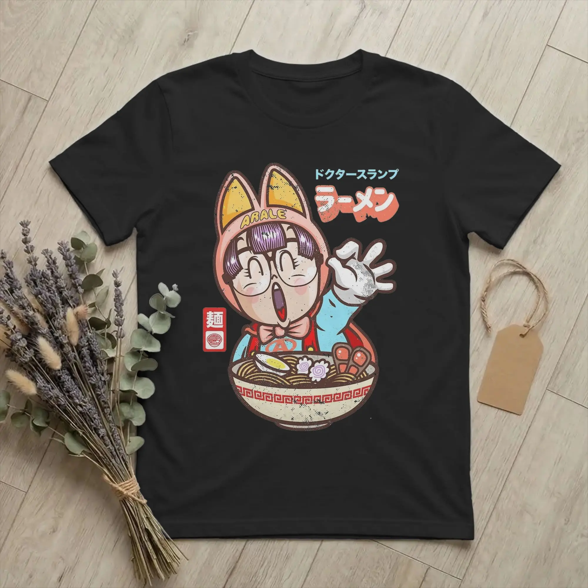 Men Women's T-Shirts Arale Anime Cute Awesome Cotton Tees Short Sleeve Dr Slump T Shirt Crew Neck Clothes Plus Size
