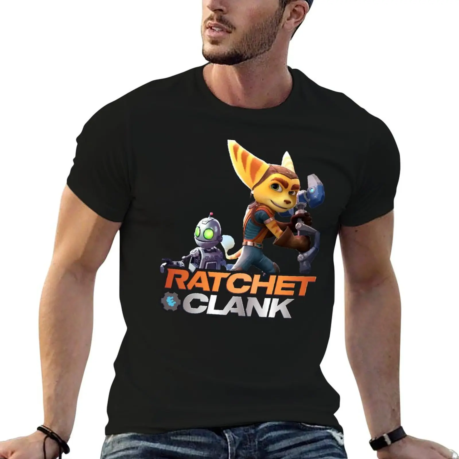 

ratchet and clank T-Shirt man graphic t shirt t shirt for man man t shirt heavy cotton T-Shirt