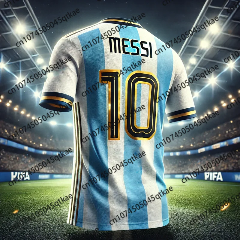 2026 Special Edition Graffiti Messi No.10 Football Training Jacket Breathable Plus Size Neutral Sports T-shirt