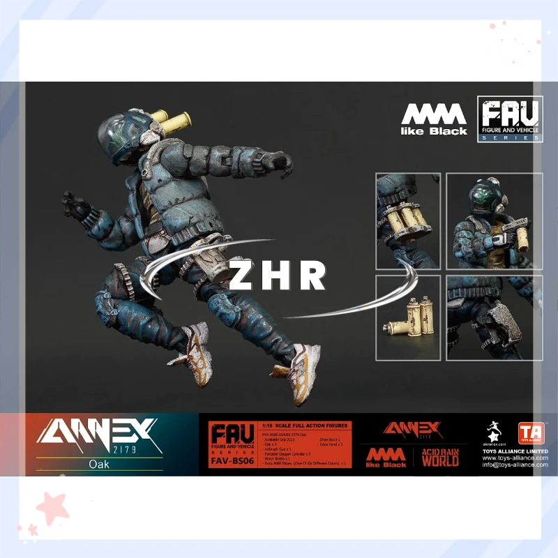 متوفر في المخزون حرب المطر الحمضية x AAAA مثل الأسود x ANNEX 2179 FAV-BS06 البلوط المنقولة الجندي نموذج عمل الشكل لعبة جمع هدية