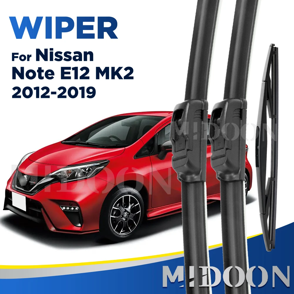 

Передние и задние щетки стеклоочистителя MIDOON для Nissan Note E12 MK2 2012-2019 2013 2014 2015 щетки стеклоочистителя 24 "+ 14" + 12"