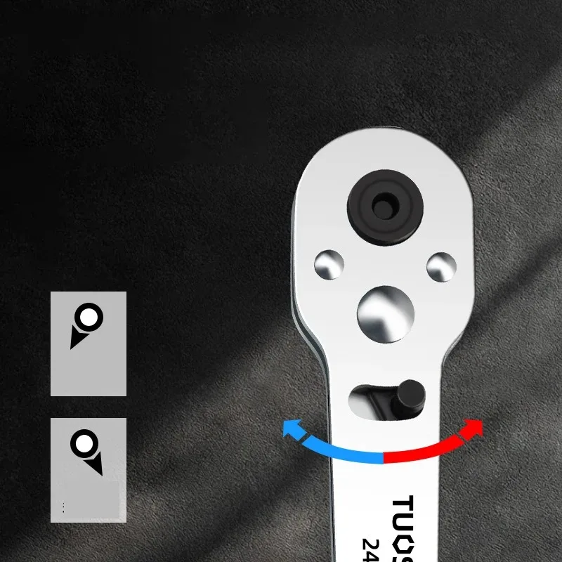 Auto Repair Tool Mini Quick Ratchet Wrench 1/4 Small Flying Screwdriver Head Connecting Rod 6.35mm Quick and Easy Socket Wrench