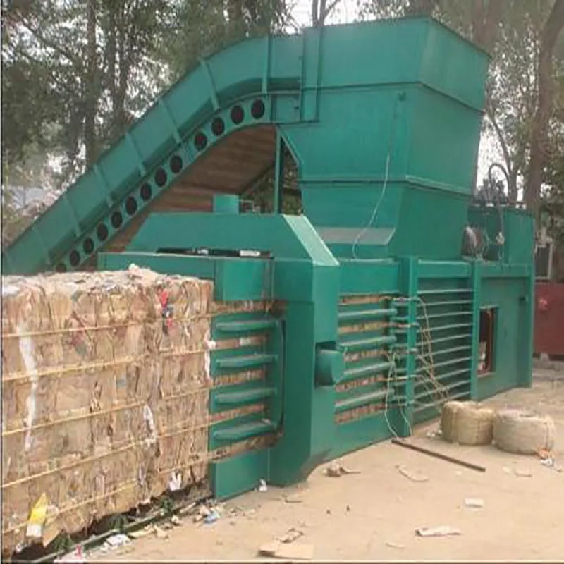 Horizontal Baler Machine Commercial Waste Paper Plastic Bottle Compactor Heavy Duty Hydraulic Baling Press Machine