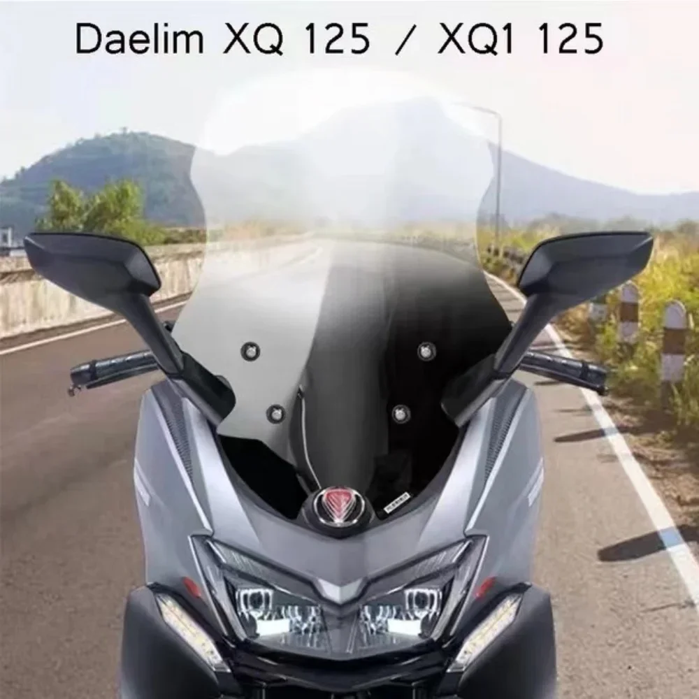 New Motorcycle for Daelim Xq 125 / Xq1 125 / Xq2 250 Heightening Windshield Windscreen Windscreen Windscreen Deflector Fit Daeli