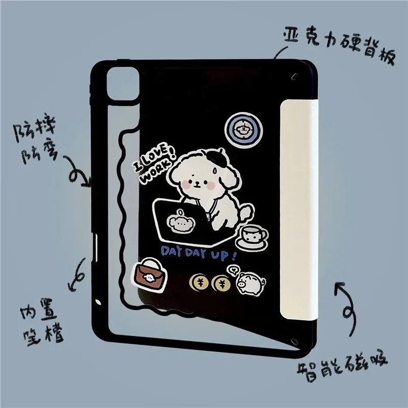 Cartoon Puppy IPad Sleeve for All Models Protective Sleeve Pro11 Inch 2020 Tablet Protective Sleeve Tablet 10.2 Inch Air4.5