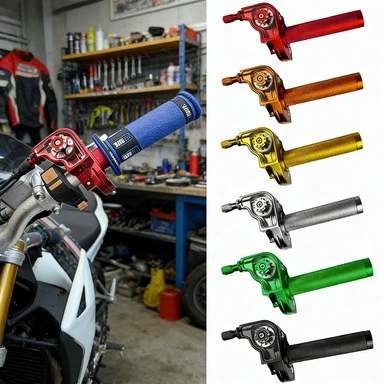 

22mm CNC Aluminum Motorcycle Throttle Twist Grip Handlebar Accelerator For Motorcycle Moped Scooter ATV Bike