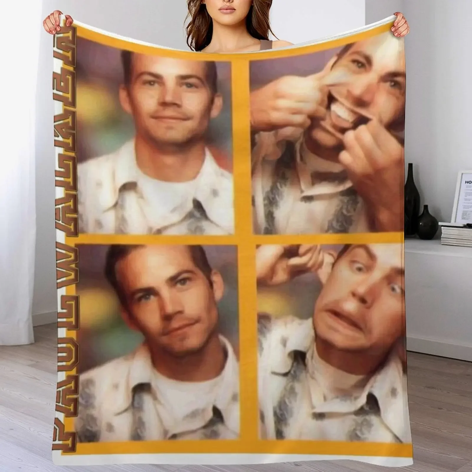 

Paul Walker - TRL Photobooth Vibes Throw Blanket funny gift For Sofa Thin Sofa Quilt Blankets For Baby Blankets