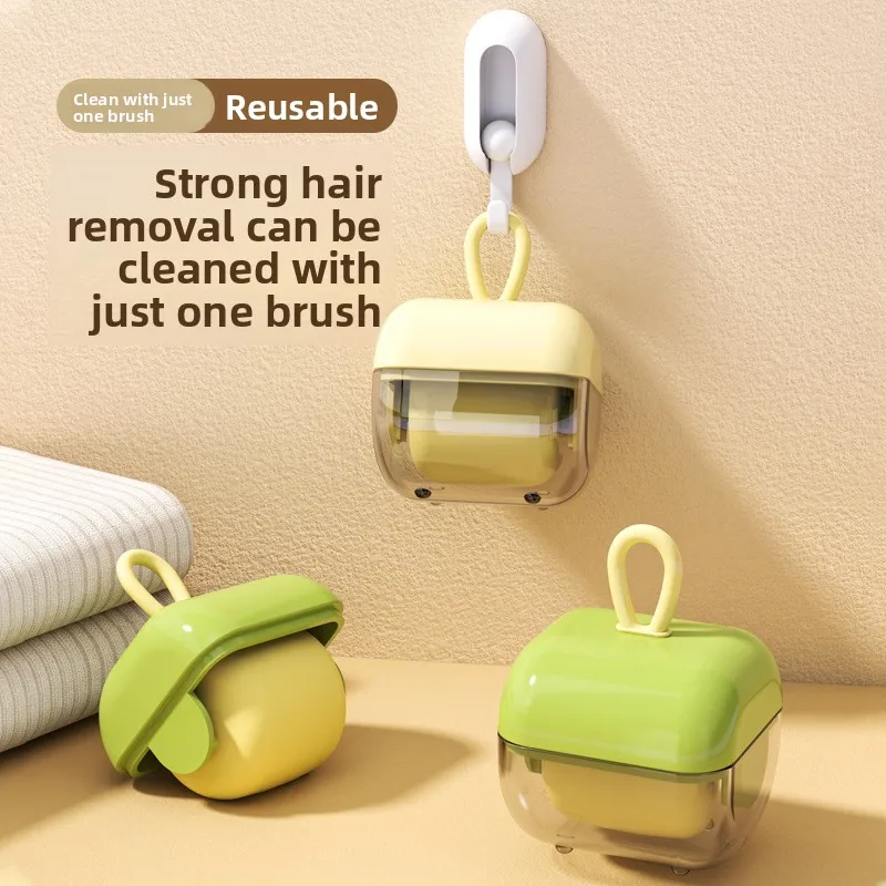 

‌Portable Mini Lint Roller with Cap - Washable & Reusable Pet Hair Remover for Clothes, Residue-Free Fabric Shaver (Travel Size)